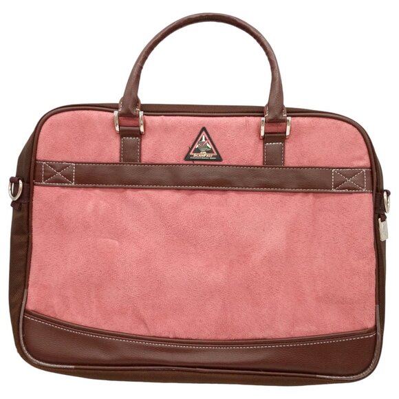 Mobile Edge 16" Scanfast Laptop Messenger Bag Pink Suede Checkpoint Friendly TSA - Picture 8 of 16